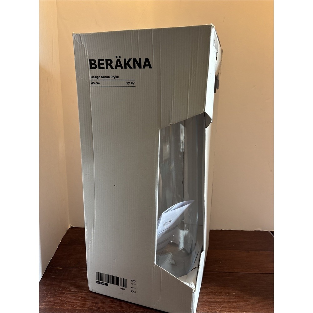 Brand New IKEA BERAKNA‎ Glass Vase 45 Cm (17 ¾ ") 403.279.49 Hand Blown